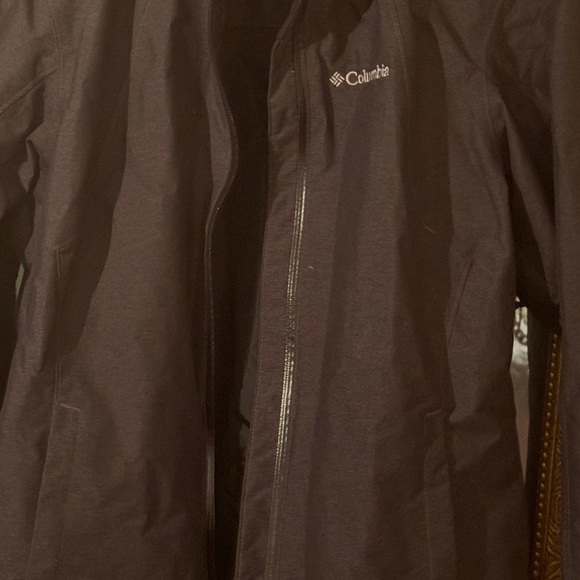 Blk Columbia Ski Jacket Shell (Near New, Worn 1x!), hidden zip compartments Sz M - Picture 6 of 6